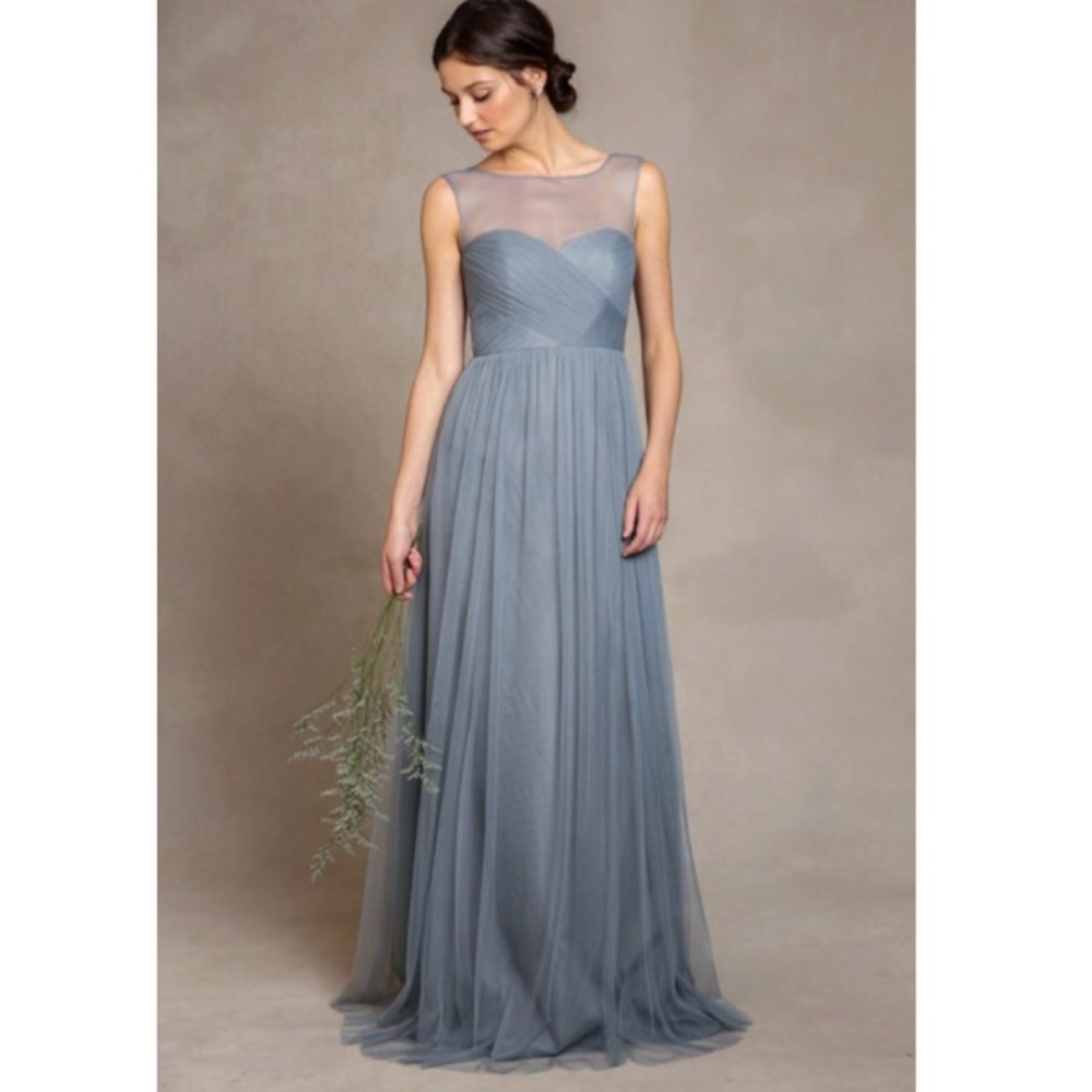 Jenny Yoo Aria Mayan Blue Size 4 (floor length)